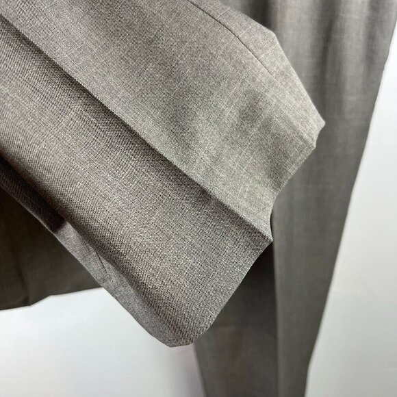 Louis Raphael Men's Flat Front Dress Pants Slim Fit 38W 30L Taupe - Picture 5 of 11